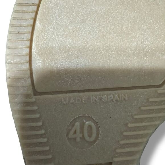 Maypol Black Suede Espadrille Wedge Sandals Open Toe Size 9.5 Made in Spain - Picture 10 of 10